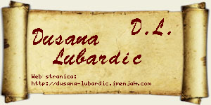 Dušana Lubardić vizit kartica